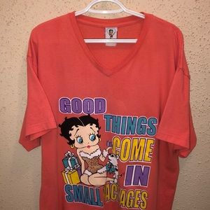 Betty Boop T-Shirt Good Things Come in Small Packages by Freeze 2001 Collective